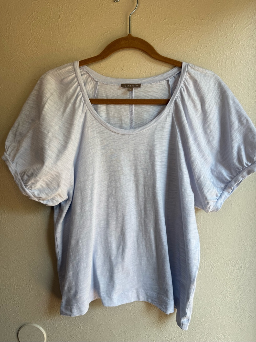 Lilla P Light Blue Short Sleeve Scoop Neck Tee